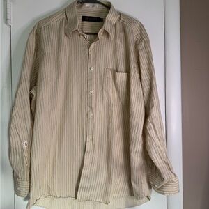 Arrow Cream Casual Button Down Shirt